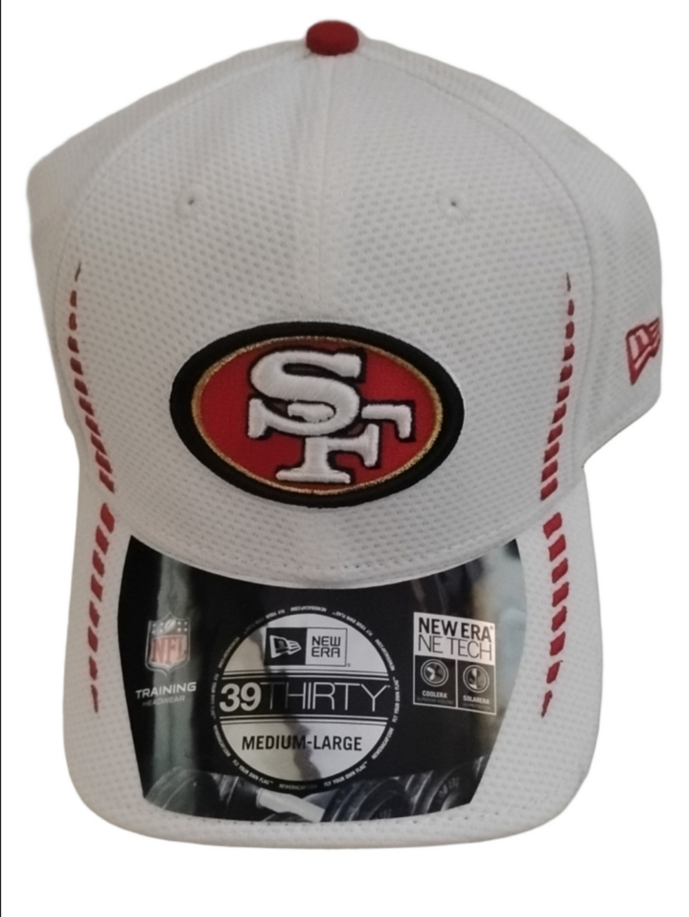 New Era White Vintage 2000s San Francisco 49ers 39THIRTY Stretch Fit Cap